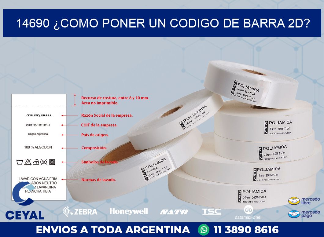 14690 ¿COMO PONER UN CODIGO DE BARRA 2D?