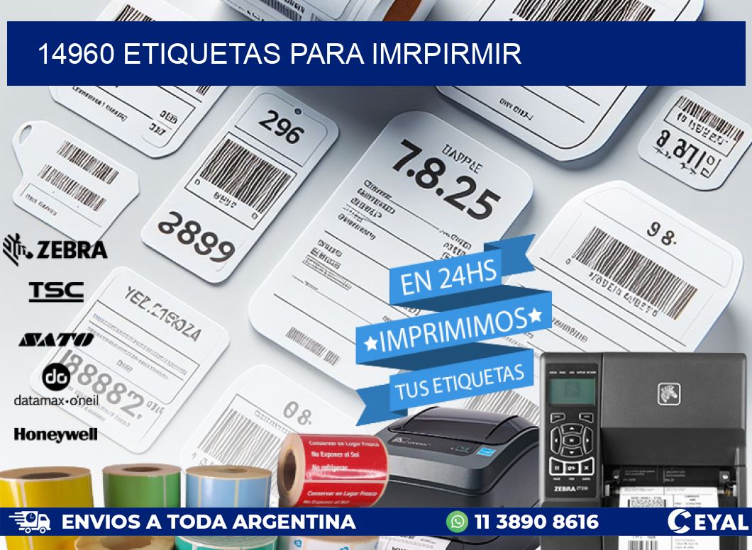 14960 ETIQUETAS PARA IMRPIRMIR