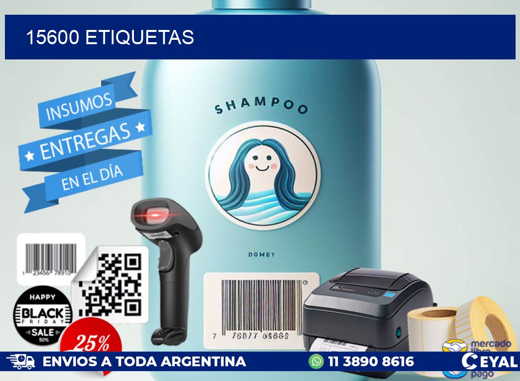 15600 ETIQUETAS