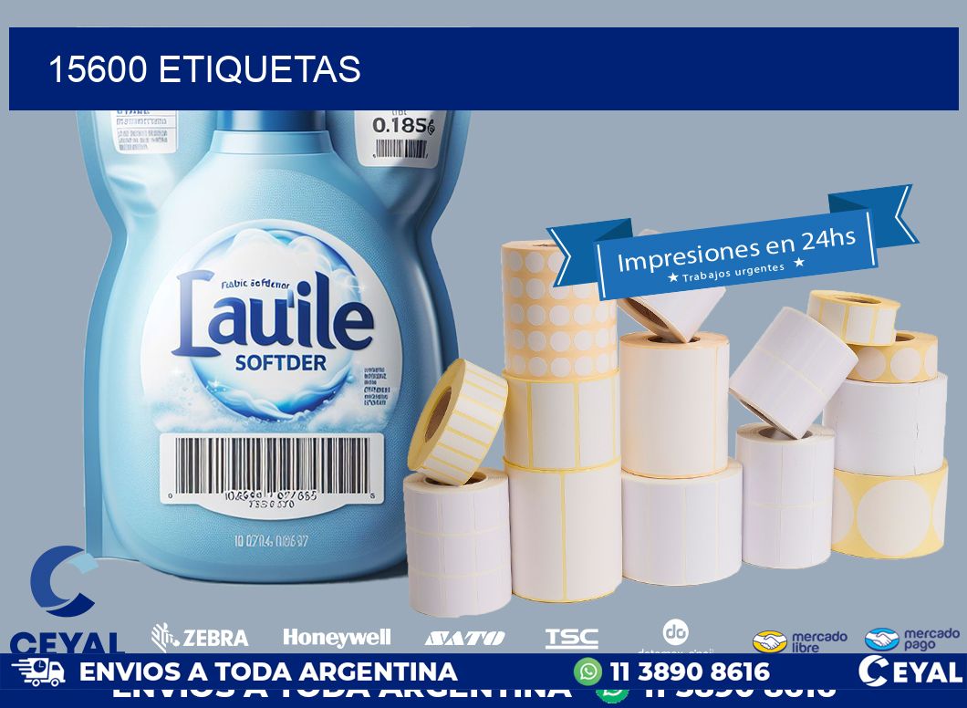 15600 ETIQUETAS