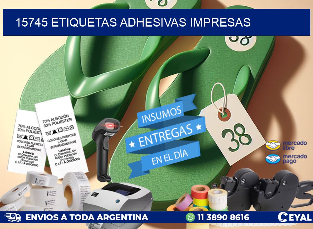 15745 ETIQUETAS ADHESIVAS IMPRESAS