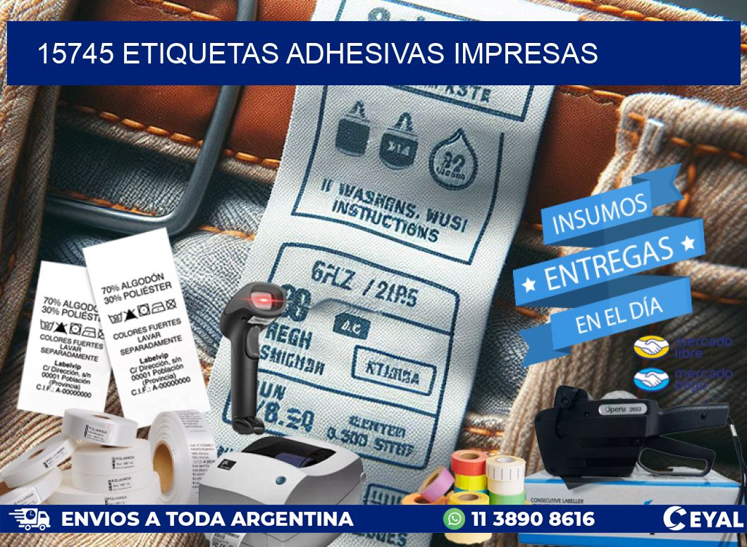 15745 ETIQUETAS ADHESIVAS IMPRESAS