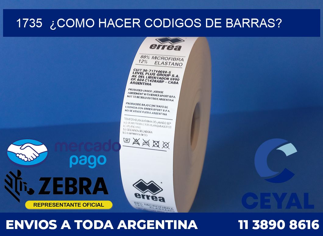 1735 ¿COMO HACER CODIGOS DE BARRAS?