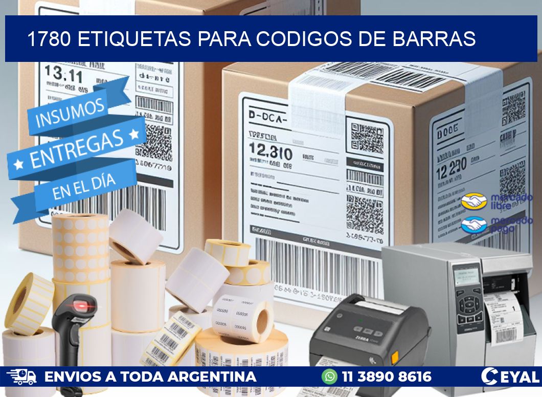 1780 ETIQUETAS PARA CODIGOS DE BARRAS
