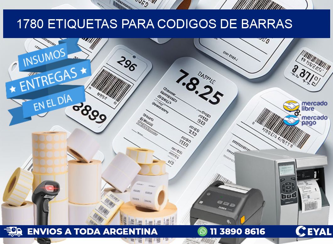 1780 ETIQUETAS PARA CODIGOS DE BARRAS