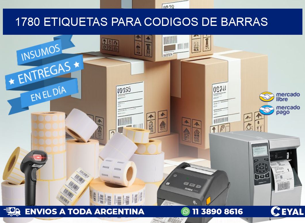1780 ETIQUETAS PARA CODIGOS DE BARRAS