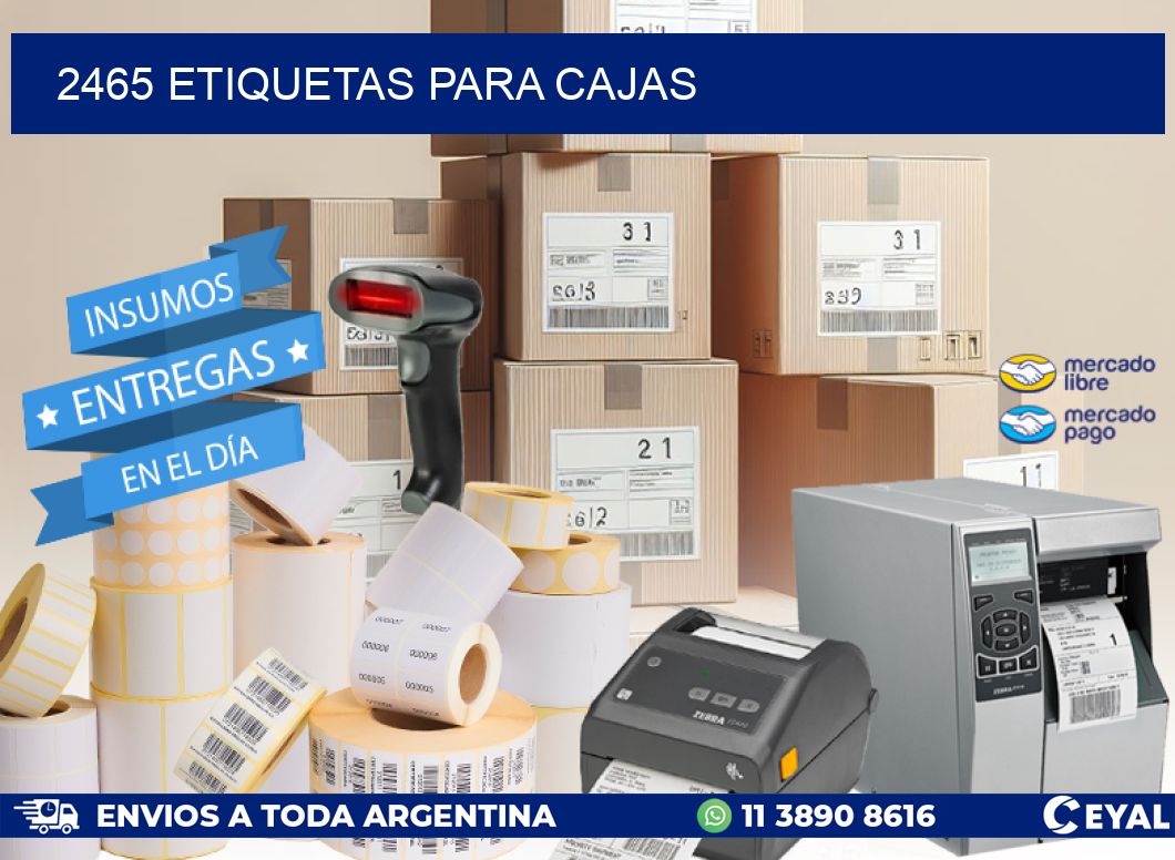 2465 ETIQUETAS PARA CAJAS