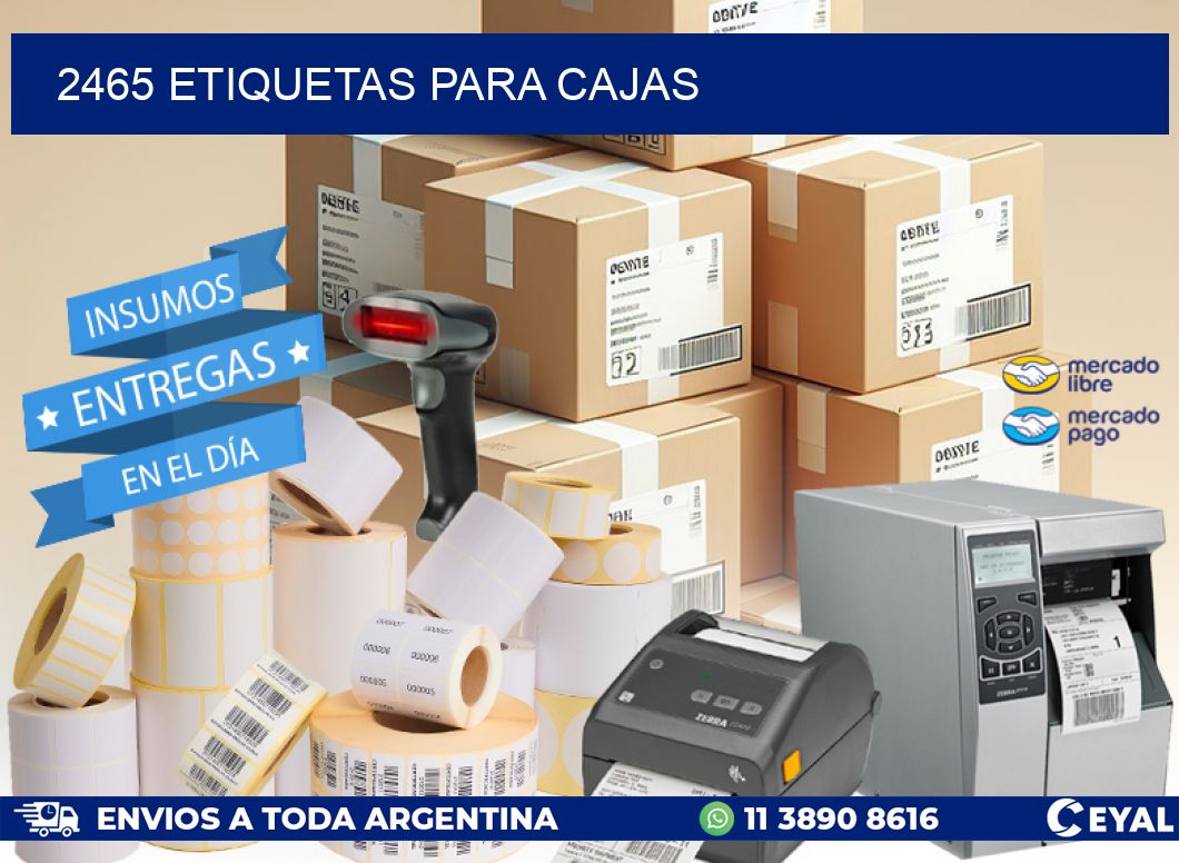 2465 ETIQUETAS PARA CAJAS