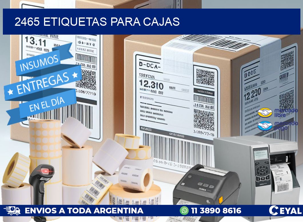 2465 ETIQUETAS PARA CAJAS