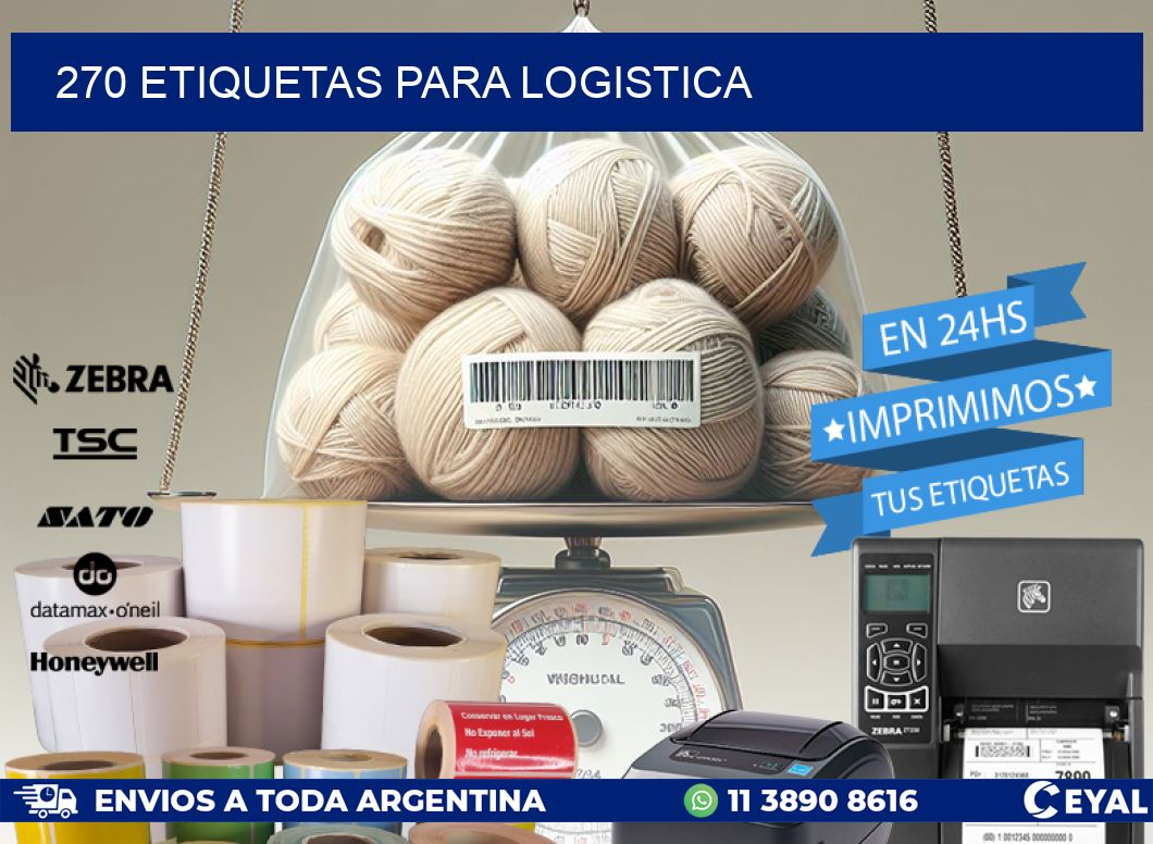 270 ETIQUETAS PARA LOGISTICA