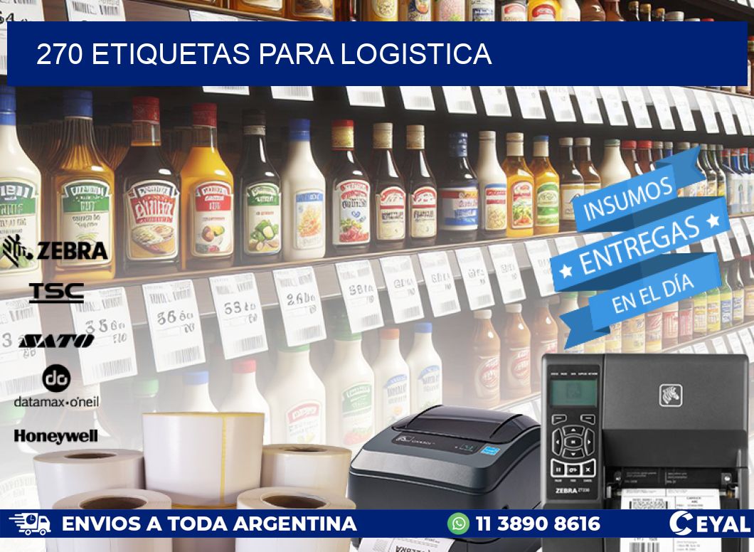 270 ETIQUETAS PARA LOGISTICA