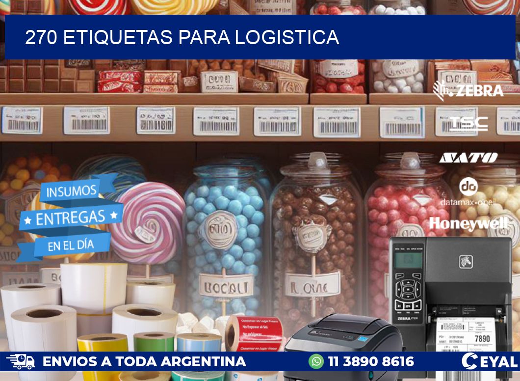 270 ETIQUETAS PARA LOGISTICA