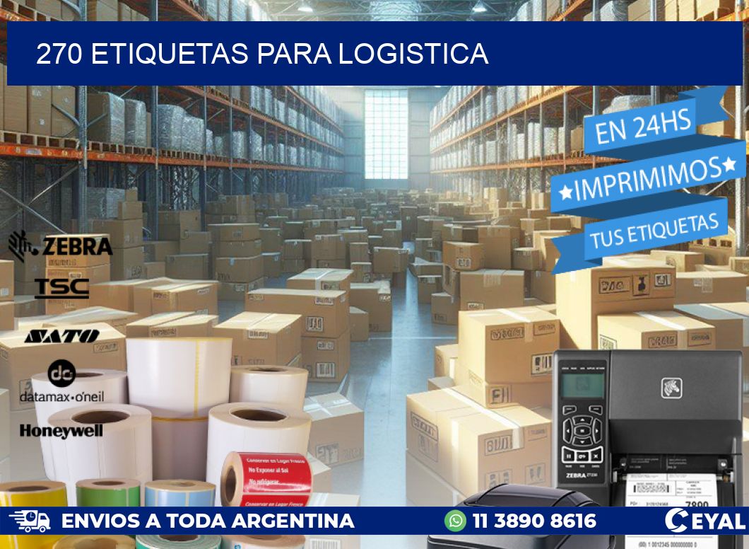 270 ETIQUETAS PARA LOGISTICA