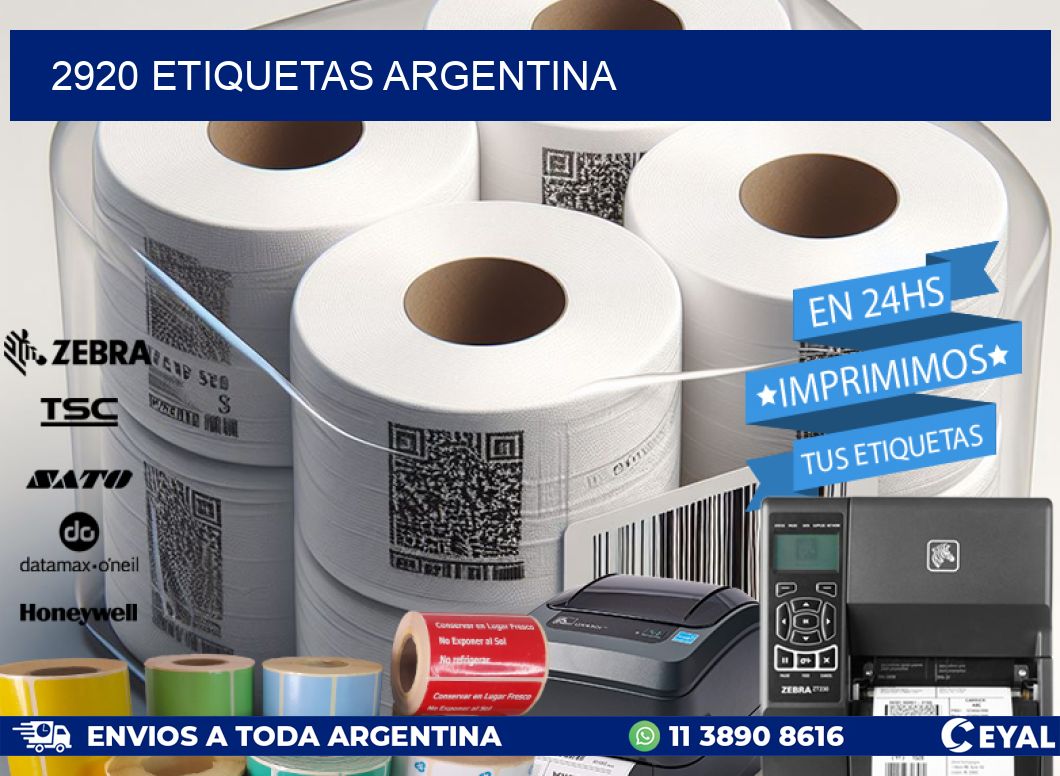 2920 ETIQUETAS ARGENTINA
