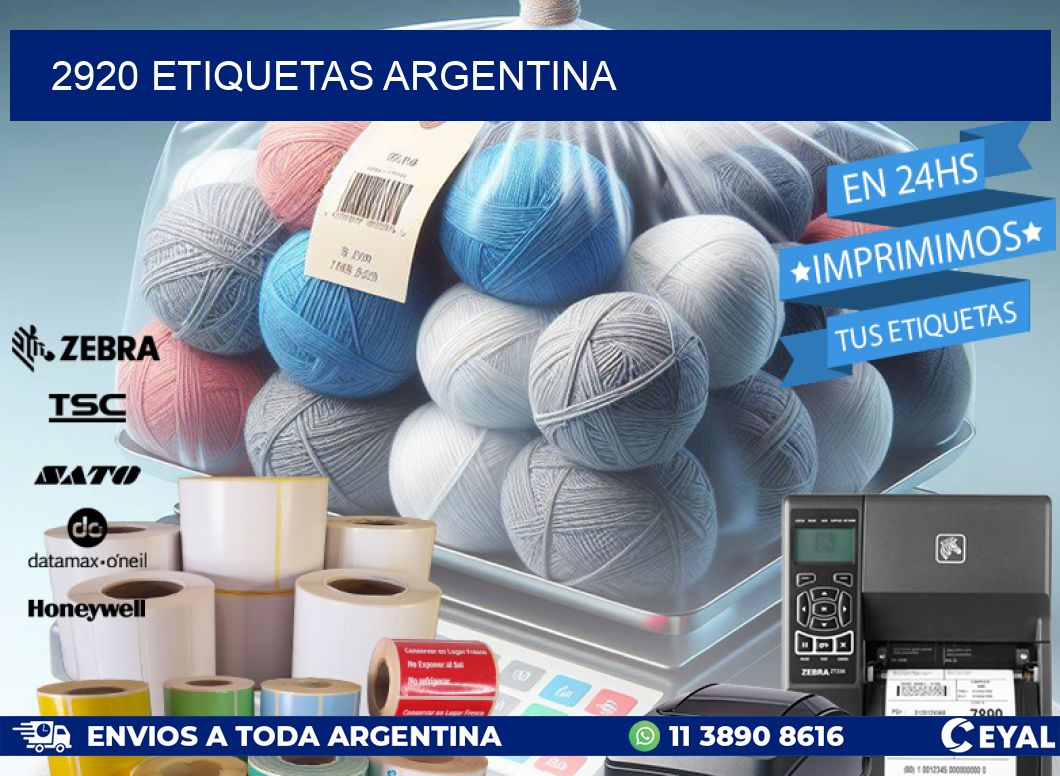 2920 ETIQUETAS ARGENTINA