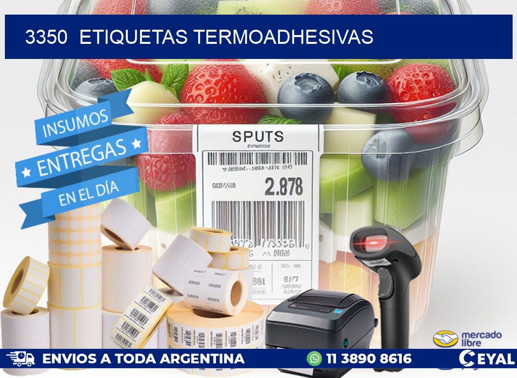 3350  ETIQUETAS TERMOADHESIVAS