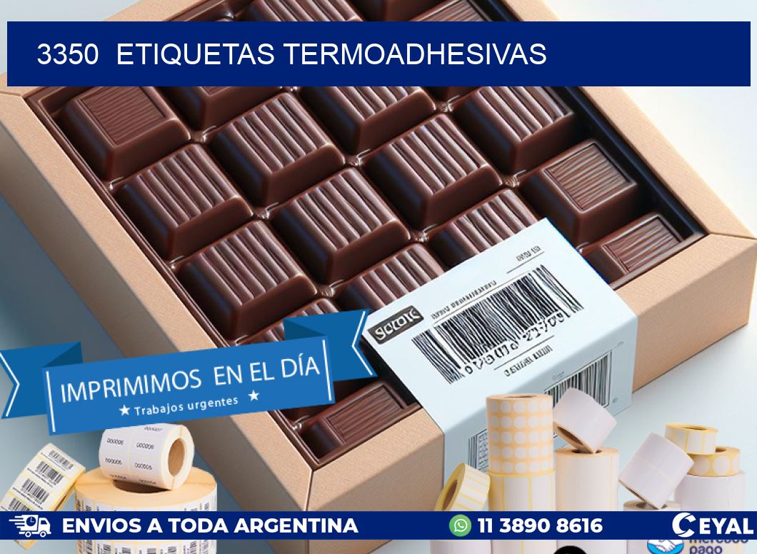 3350  ETIQUETAS TERMOADHESIVAS