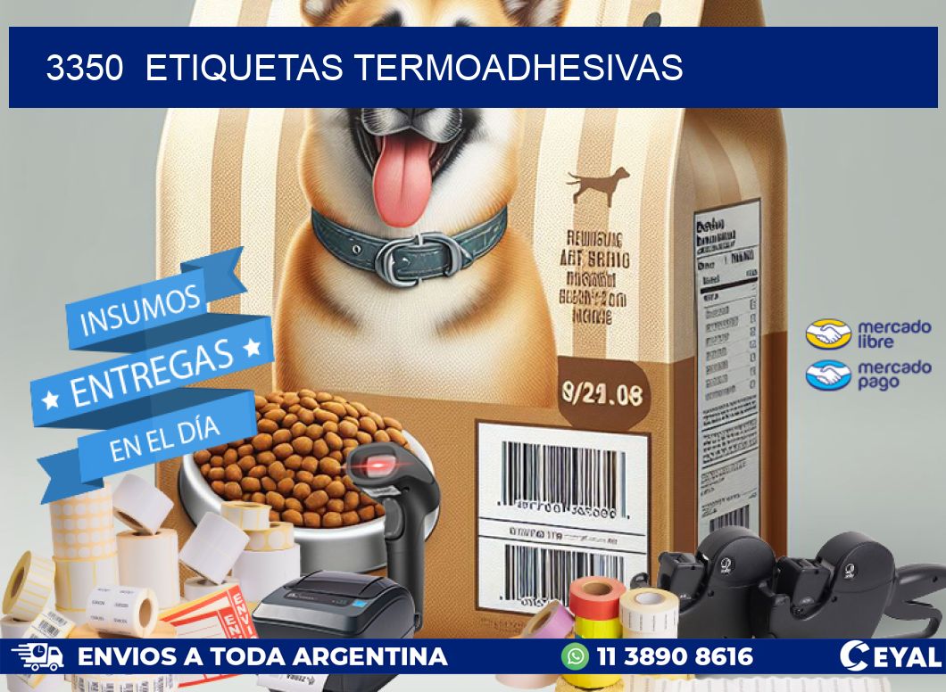 3350  ETIQUETAS TERMOADHESIVAS