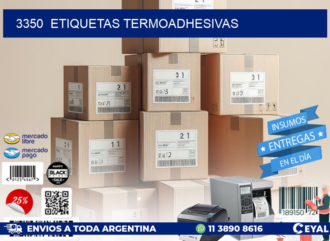 3350  ETIQUETAS TERMOADHESIVAS