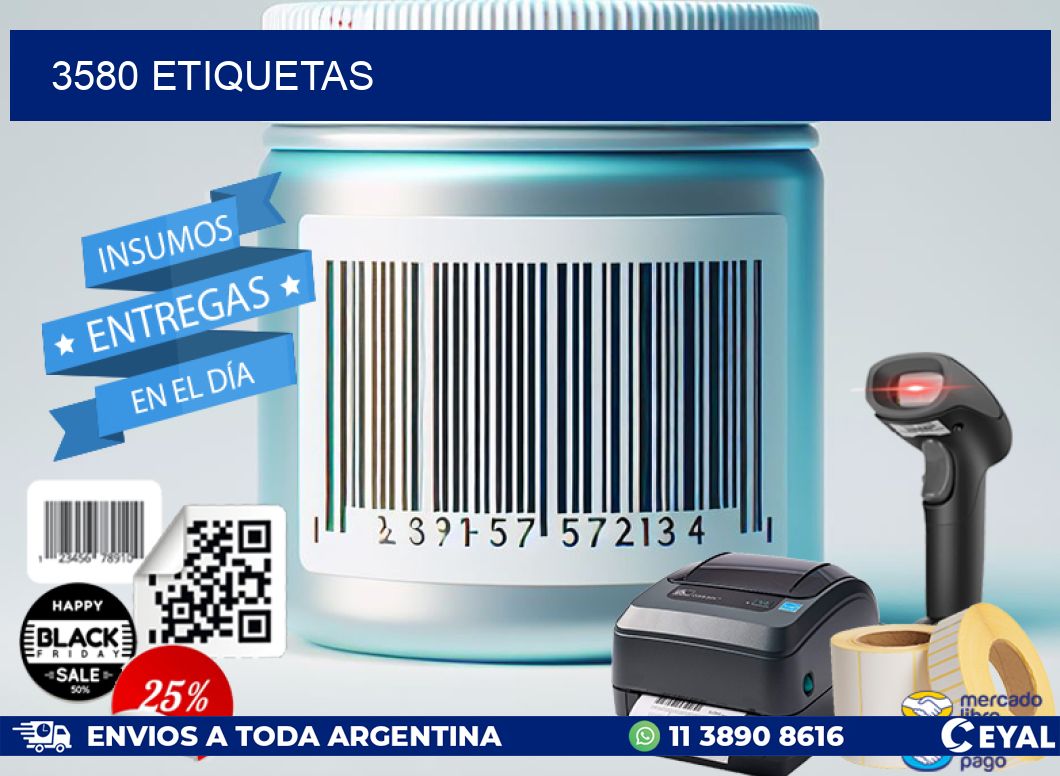 3580 ETIQUETAS