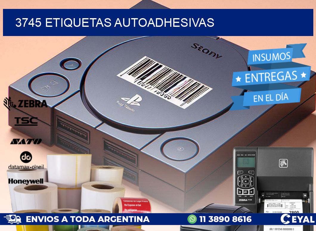 3745 ETIQUETAS AUTOADHESIVAS