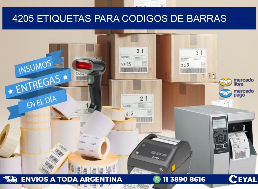 4205 ETIQUETAS PARA CODIGOS DE BARRAS