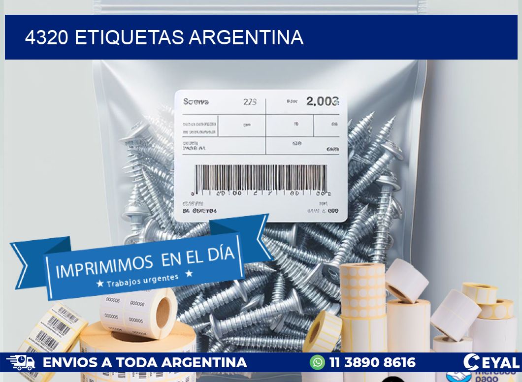 4320 ETIQUETAS ARGENTINA