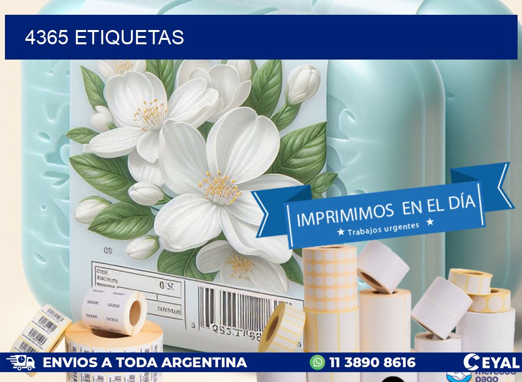 4365 ETIQUETAS