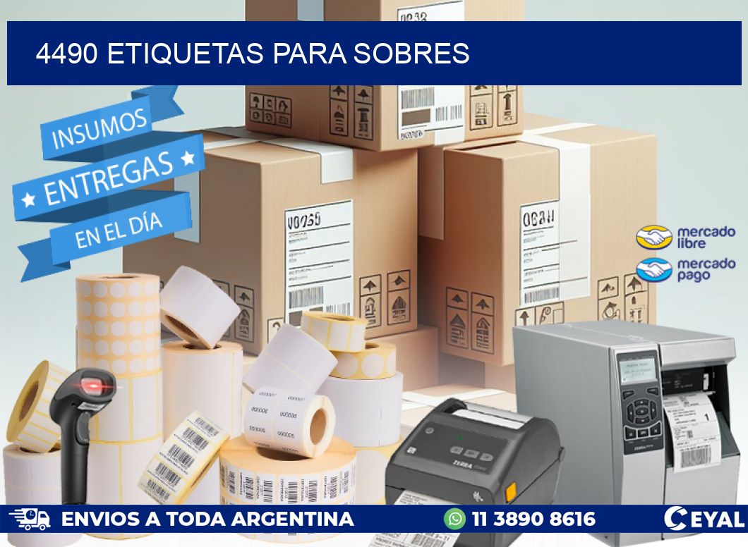 4490 ETIQUETAS PARA SOBRES