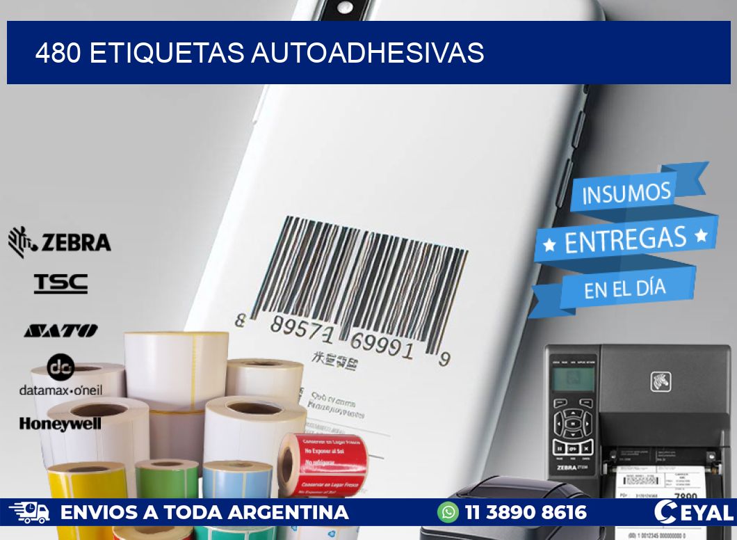 480 ETIQUETAS AUTOADHESIVAS
