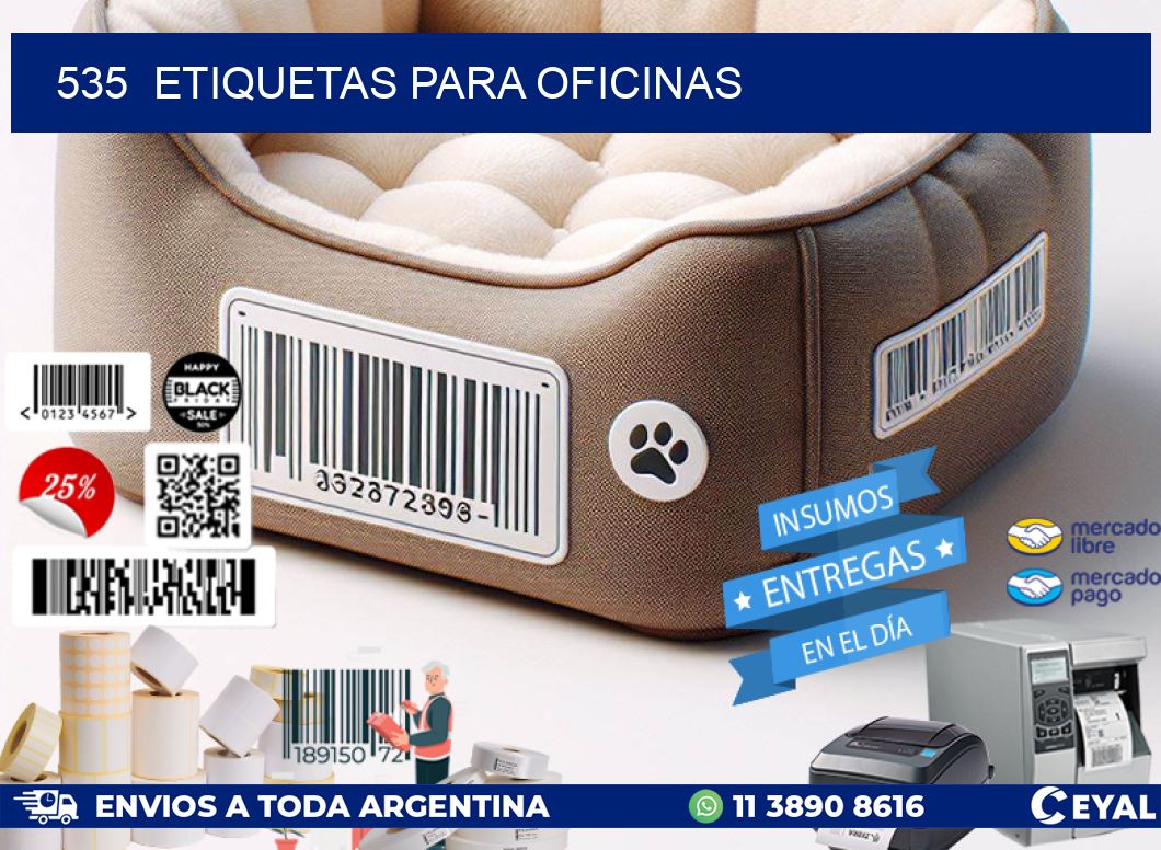 535 ETIQUETAS PARA OFICINAS