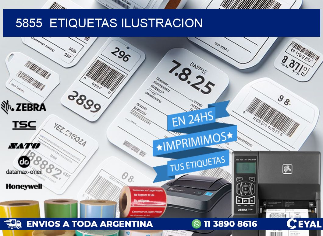 5855  ETIQUETAS ILUSTRACION