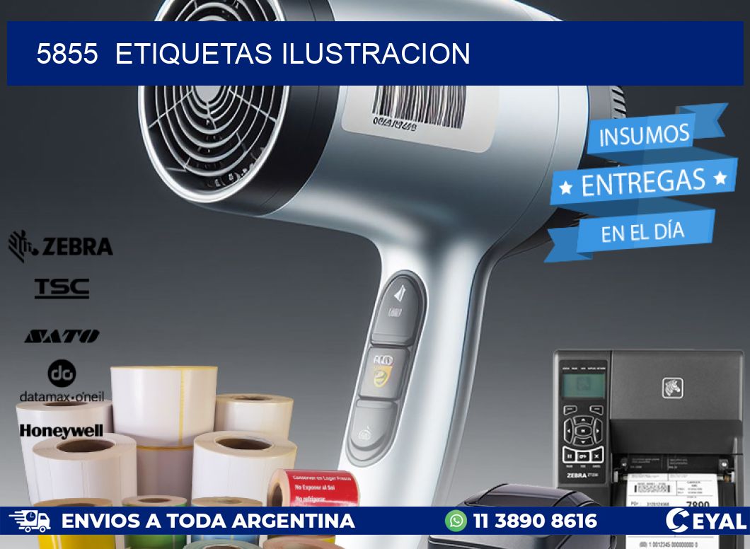 5855  ETIQUETAS ILUSTRACION