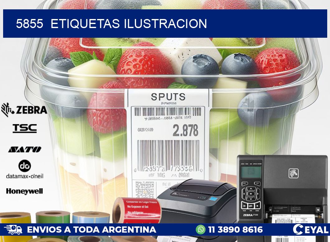 5855  ETIQUETAS ILUSTRACION