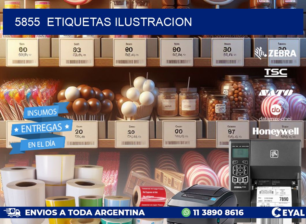 5855  ETIQUETAS ILUSTRACION