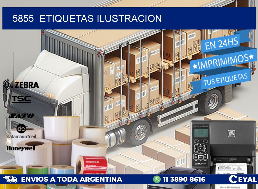 5855  ETIQUETAS ILUSTRACION