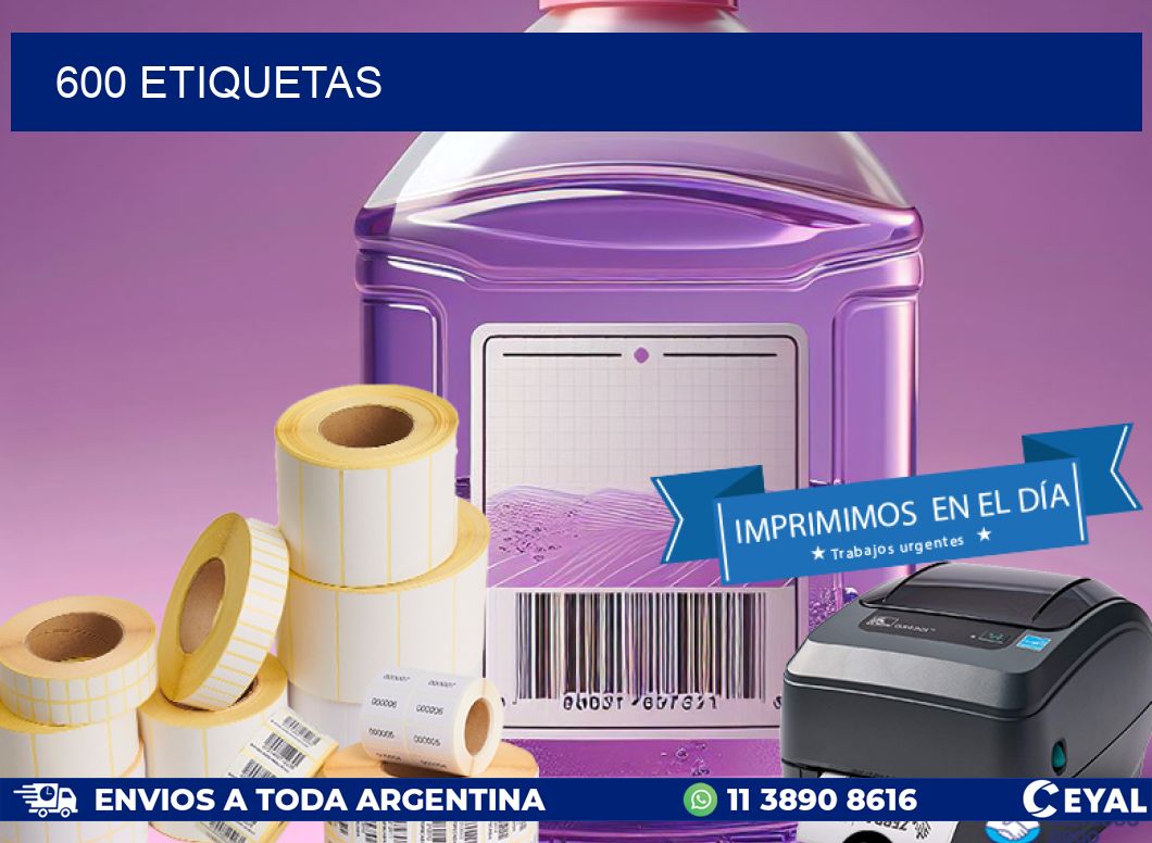600 ETIQUETAS