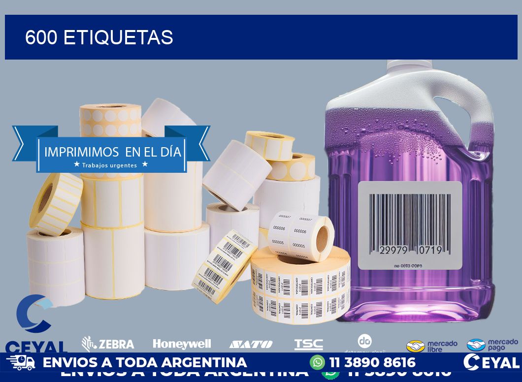 600 ETIQUETAS