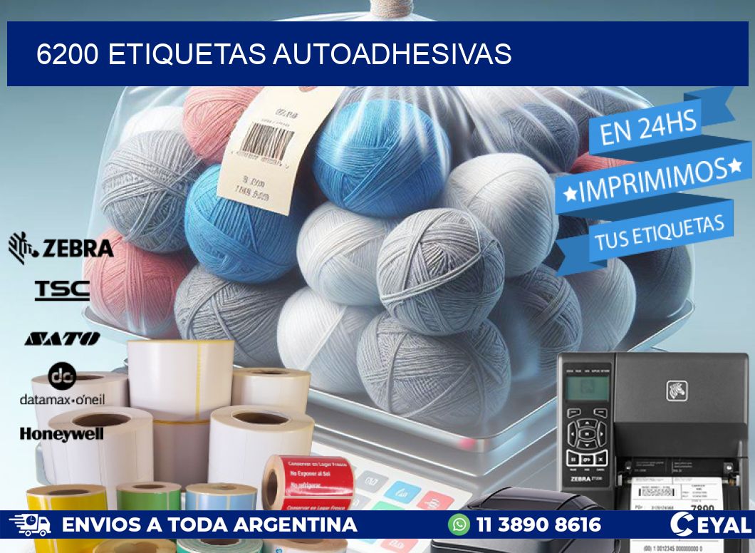 6200 ETIQUETAS AUTOADHESIVAS