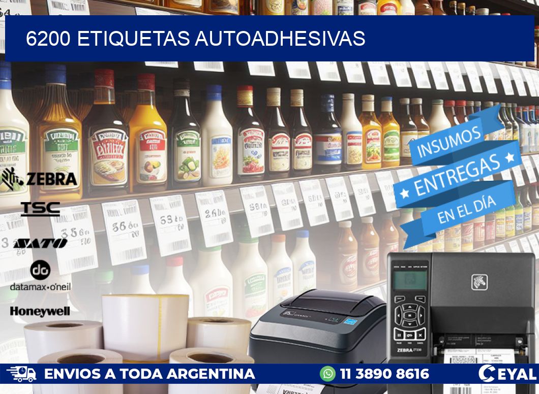 6200 ETIQUETAS AUTOADHESIVAS