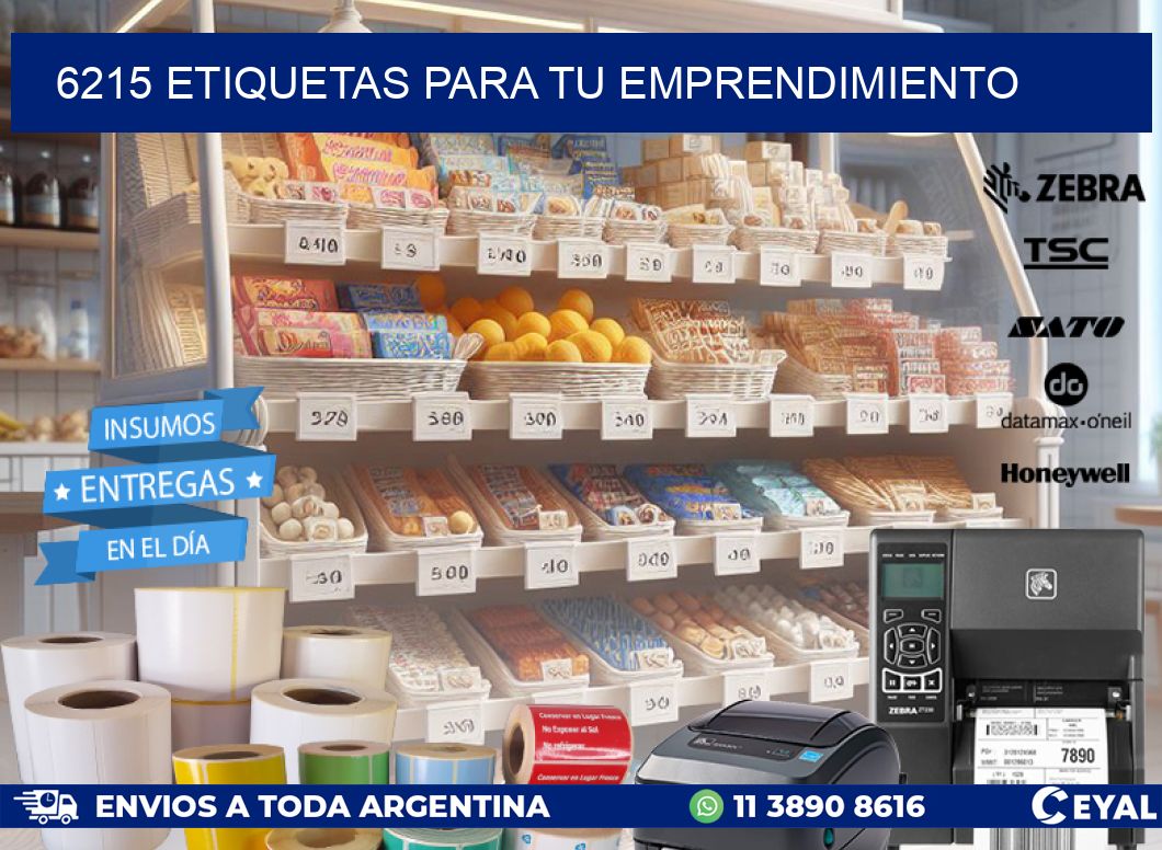 6215 ETIQUETAS PARA TU EMPRENDIMIENTO