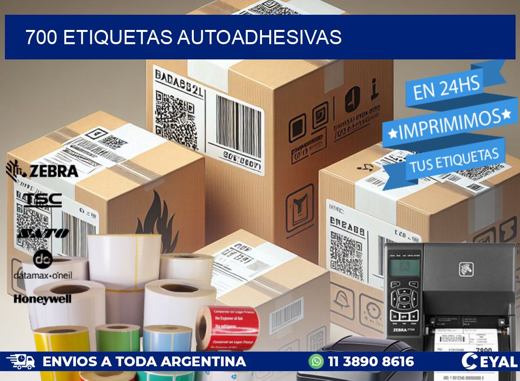 700 ETIQUETAS AUTOADHESIVAS
