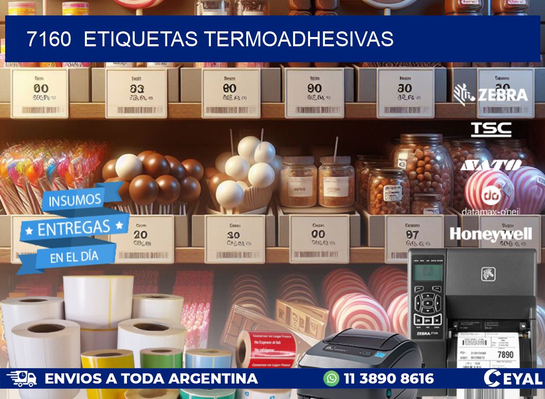 7160 ETIQUETAS TERMOADHESIVAS