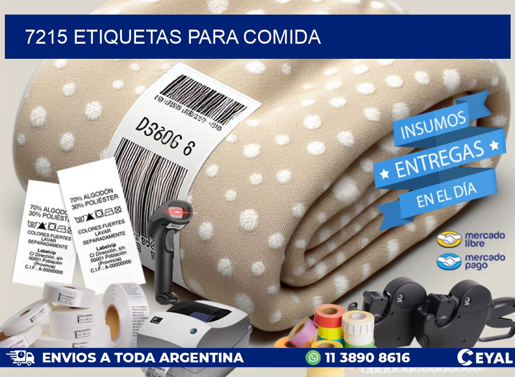 7215 ETIQUETAS PARA COMIDA
