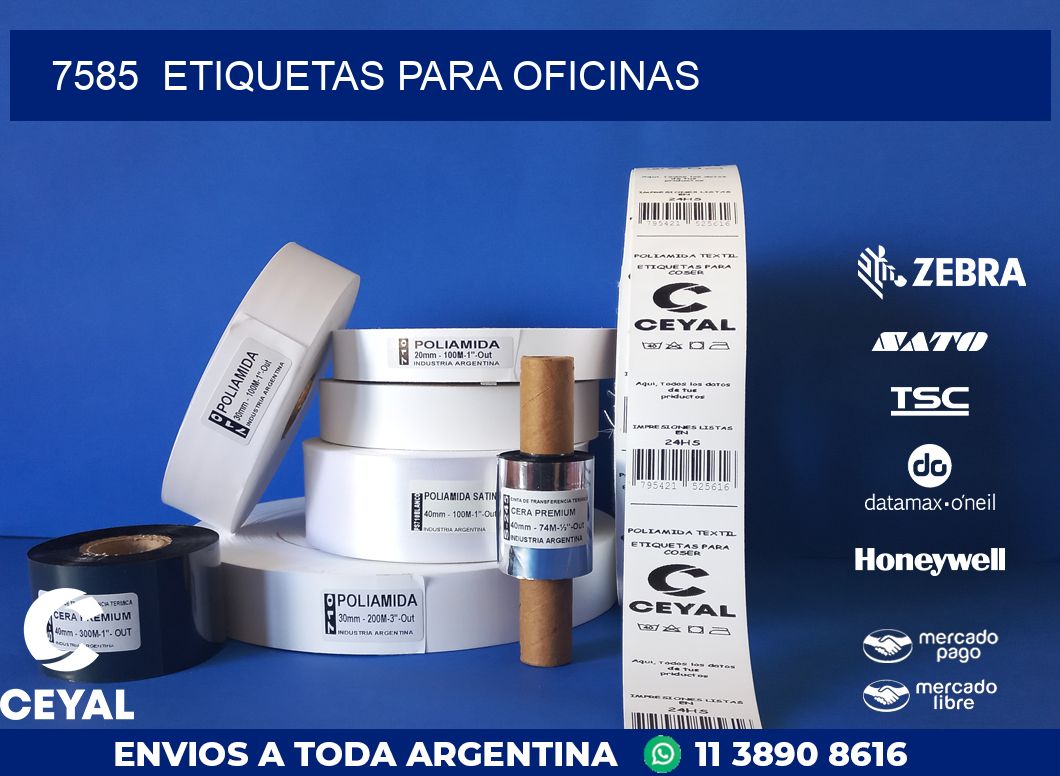 7585  ETIQUETAS PARA OFICINAS