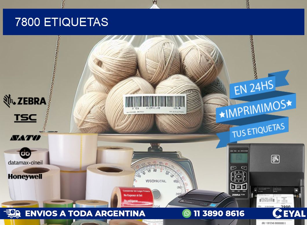 7800 ETIQUETAS