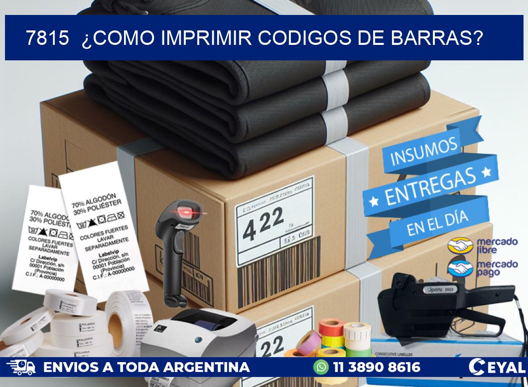 7815  ¿COMO IMPRIMIR CODIGOS DE BARRAS?