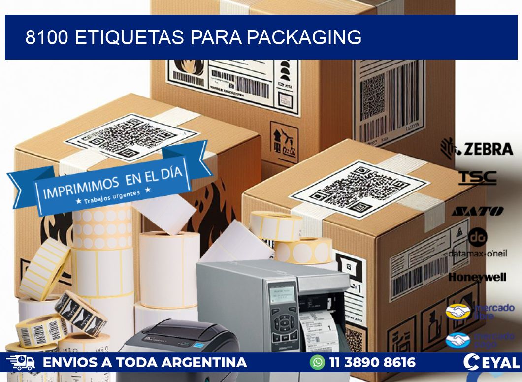 8100 ETIQUETAS PARA PACKAGING