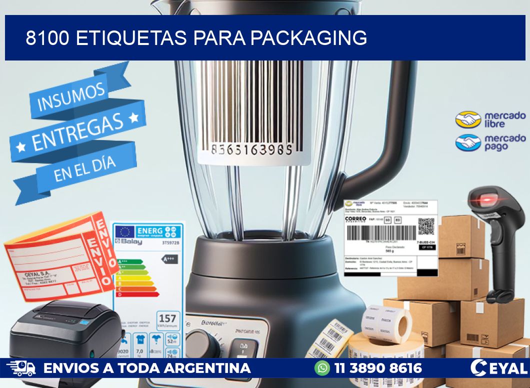 8100 ETIQUETAS PARA PACKAGING