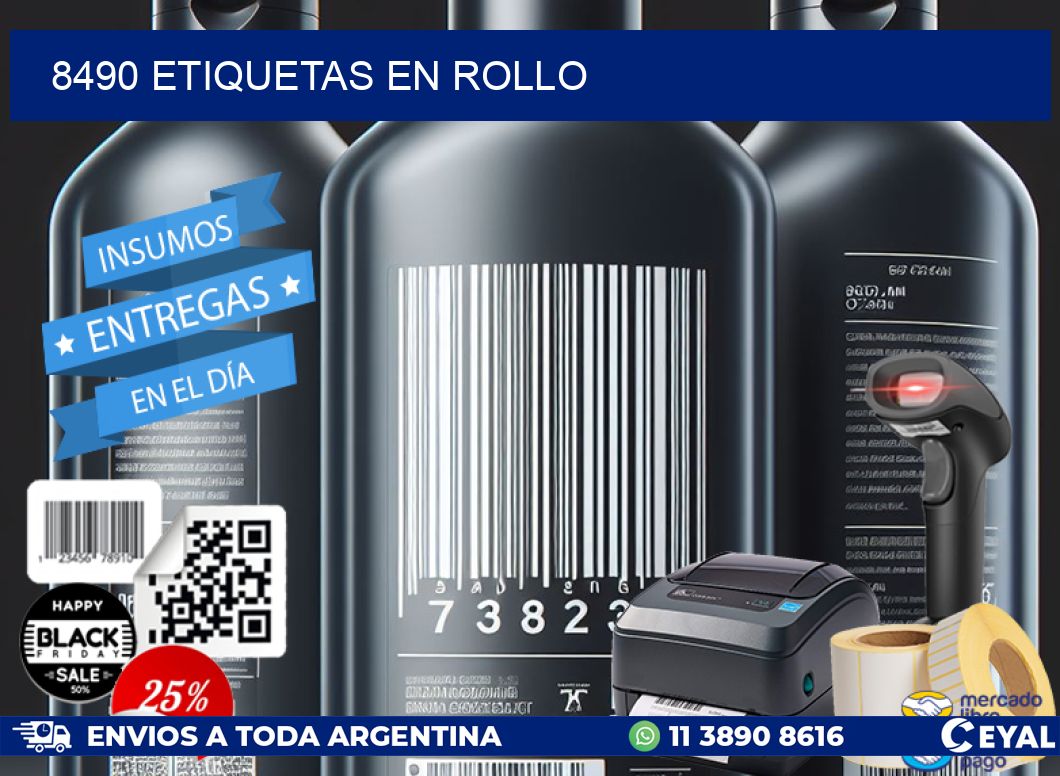 8490 ETIQUETAS EN ROLLO
